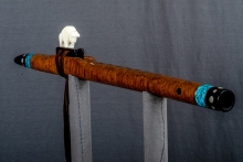 Brown Mallee Burl Native American Flute, Minor, Mid A-4, #N21J (7)